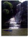 Kayaking to Burgess Falls on Center Hill Lake